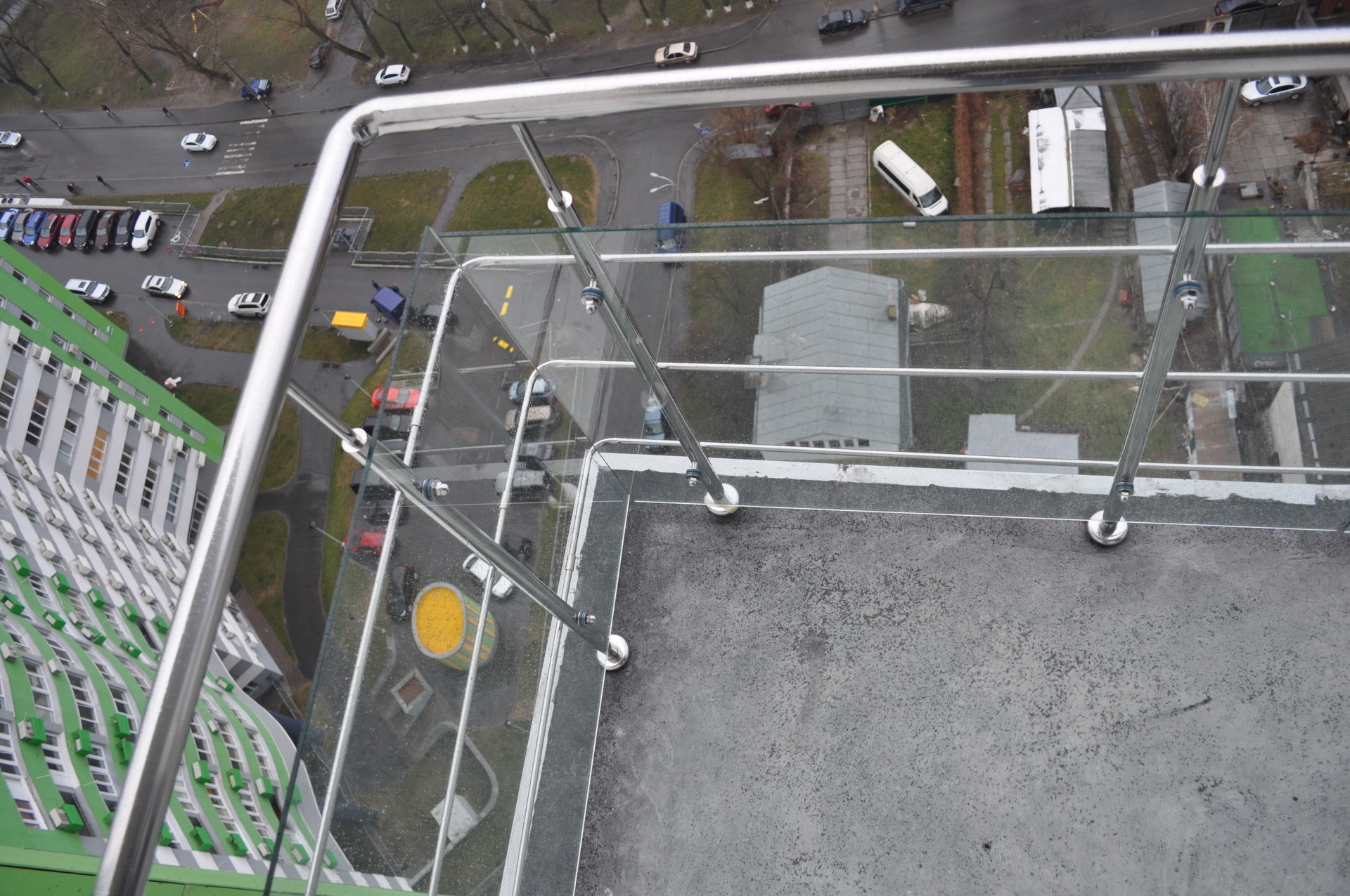 Ограждения из нержавеющей стали для балкона Киев