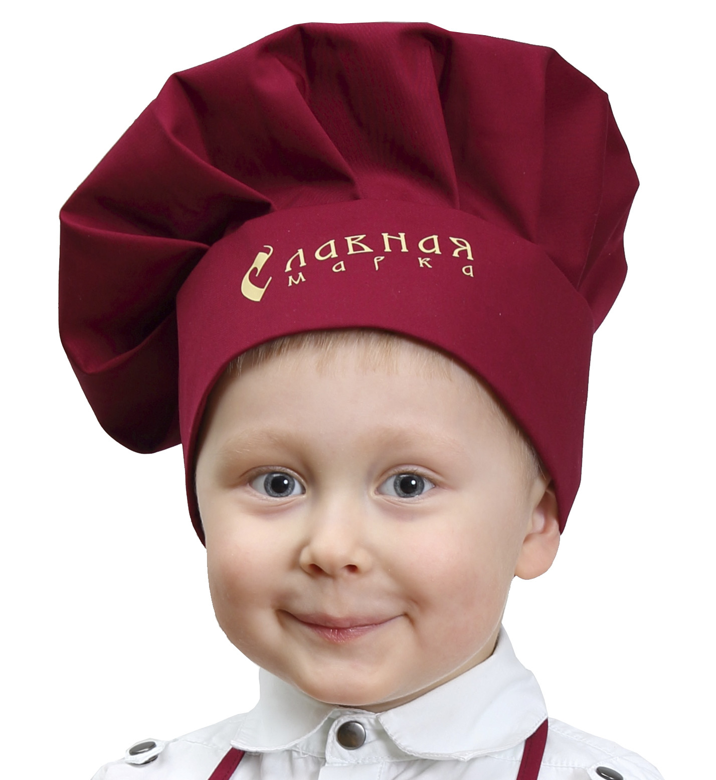 колпак поварской детский с логотипом http://профстиль.рус/